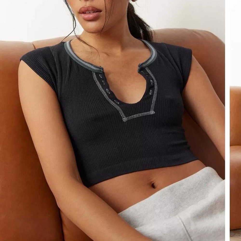 Urban Outfitters Out From Under Black crop top